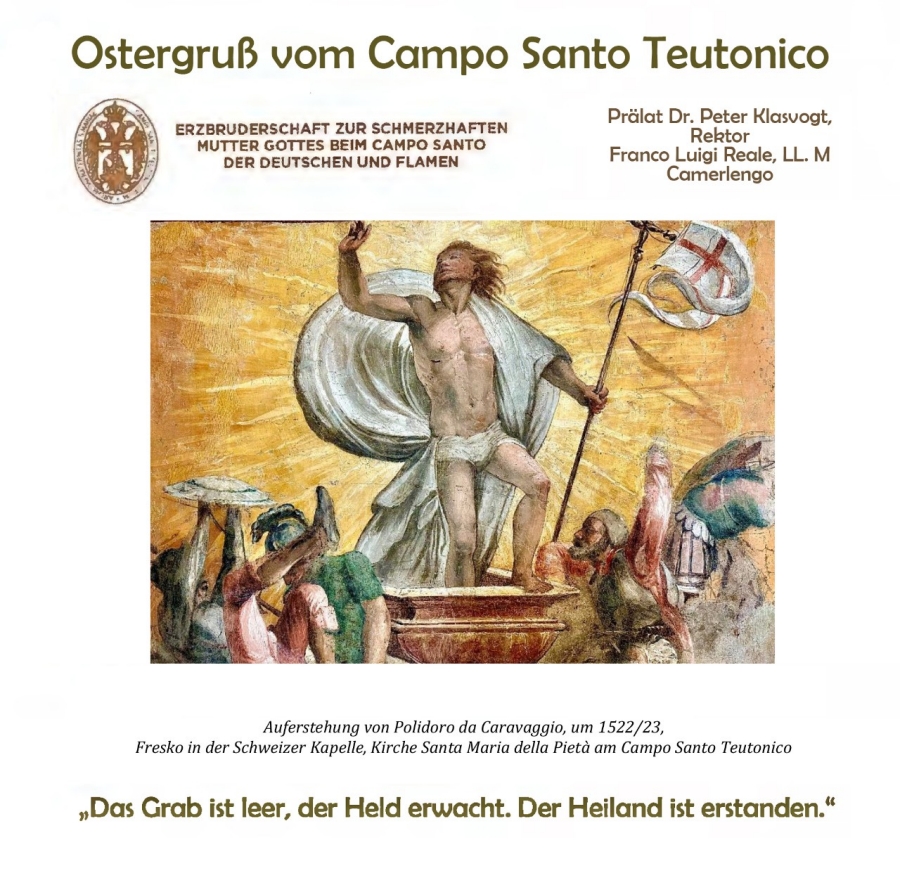 Ostergru&szlig; vom Campo Santo Teutonico 2026